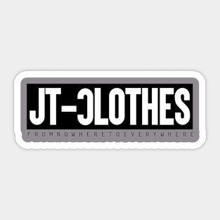 JT-Clothes Black logo stripes Sticker